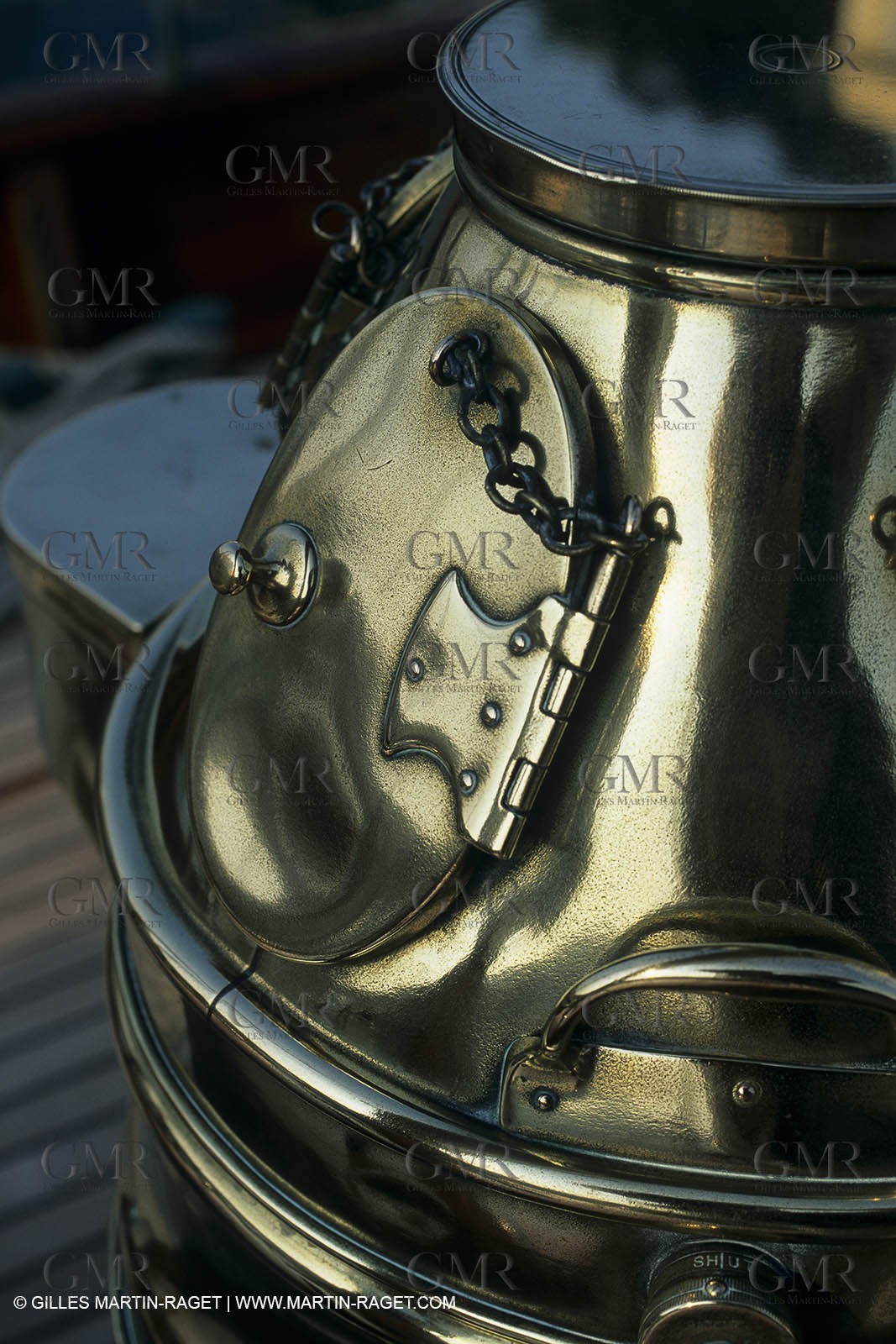 Yachts classiques, détails d'accastillage