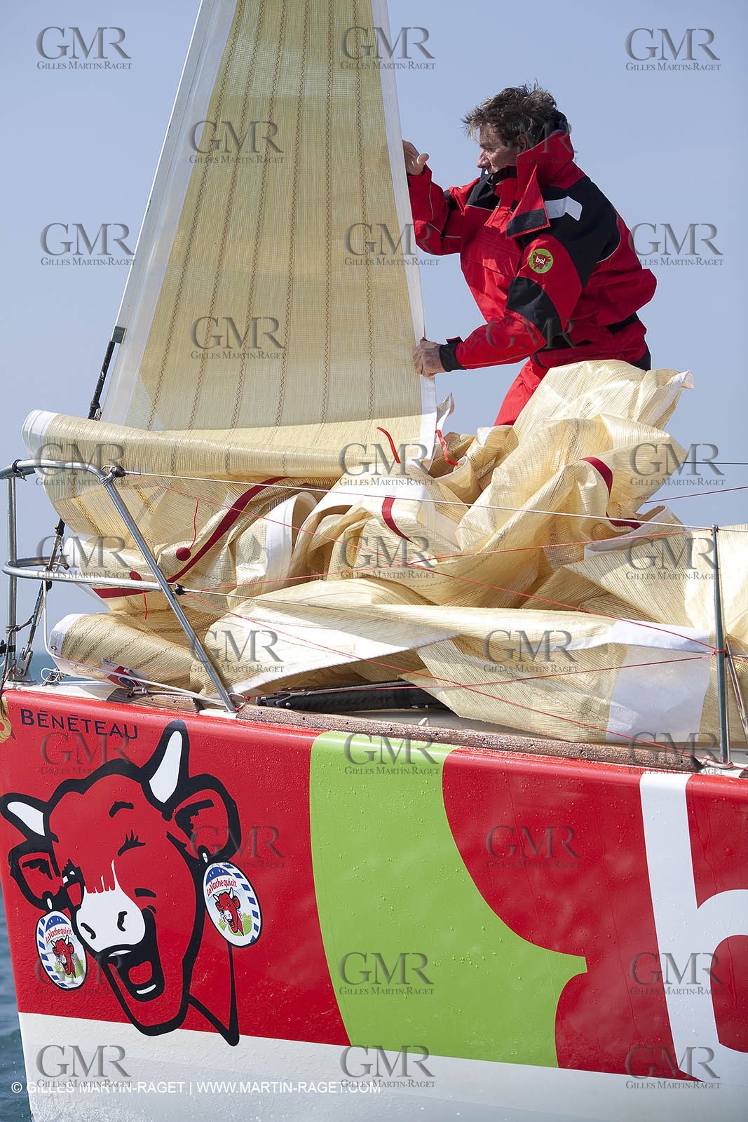 13 03 2010 -  La Grande Motte   Port Camargue (FRA) - Groupe Bel - Kito de Pavant   Sebastien Audigane training for Transat AG2R