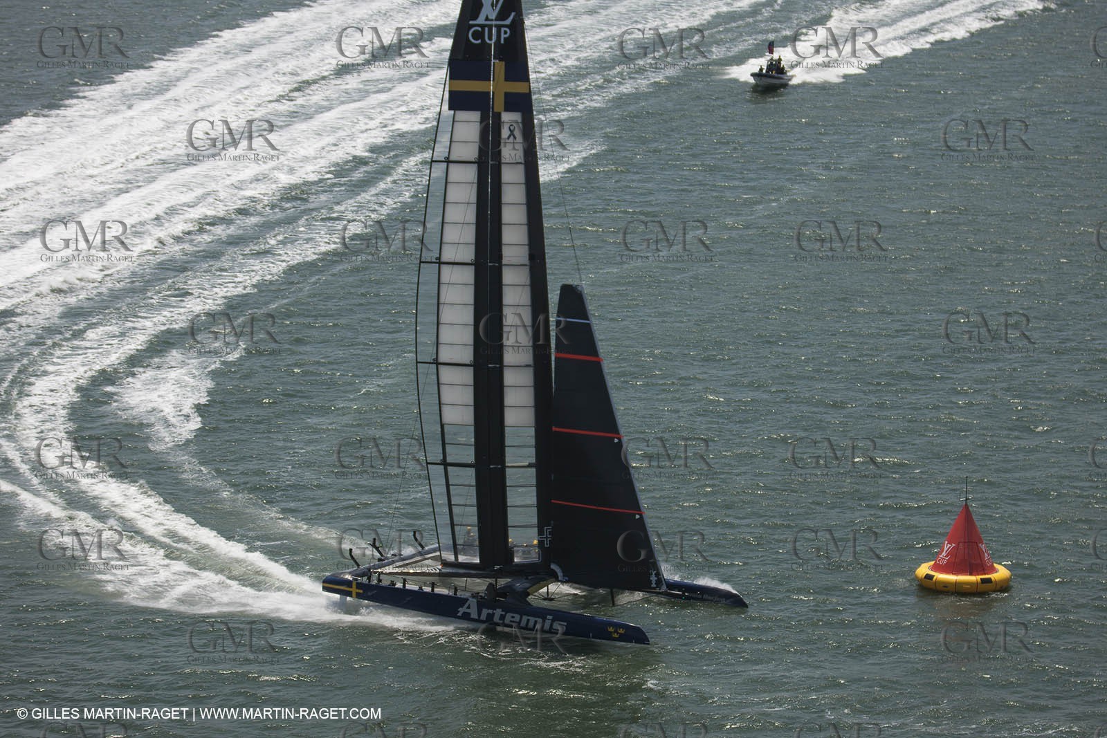 03 08 2013 - San Francisco (USA,CA) - 34th America's Cup - Louis Vuitton Cup - Semi-finals - Luna Rossa vs Artemis Racing - Race 1 - Artemis Racing
