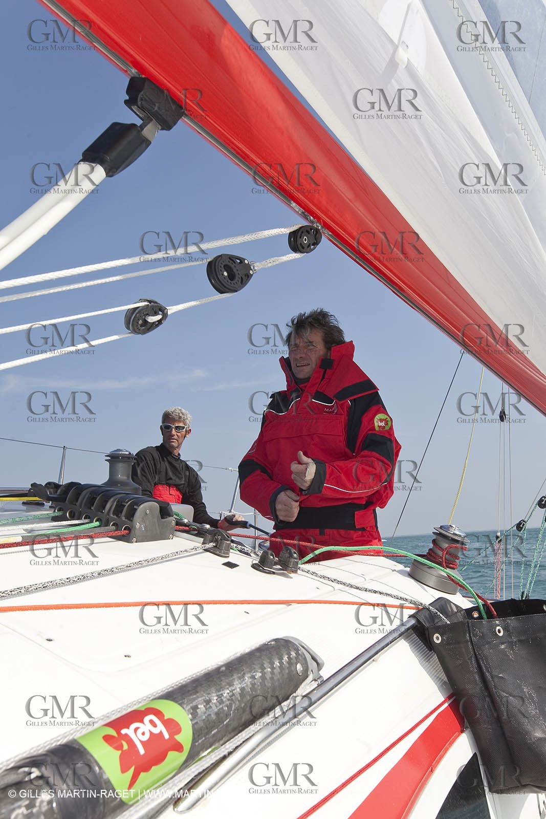 13 03 2010 - La Grande Motte   Port Camargue (FRA) - Groupe Bel - Entraînement Kito de Pavant   Sébastien Audigane en vue de la Transat AG2R 2010