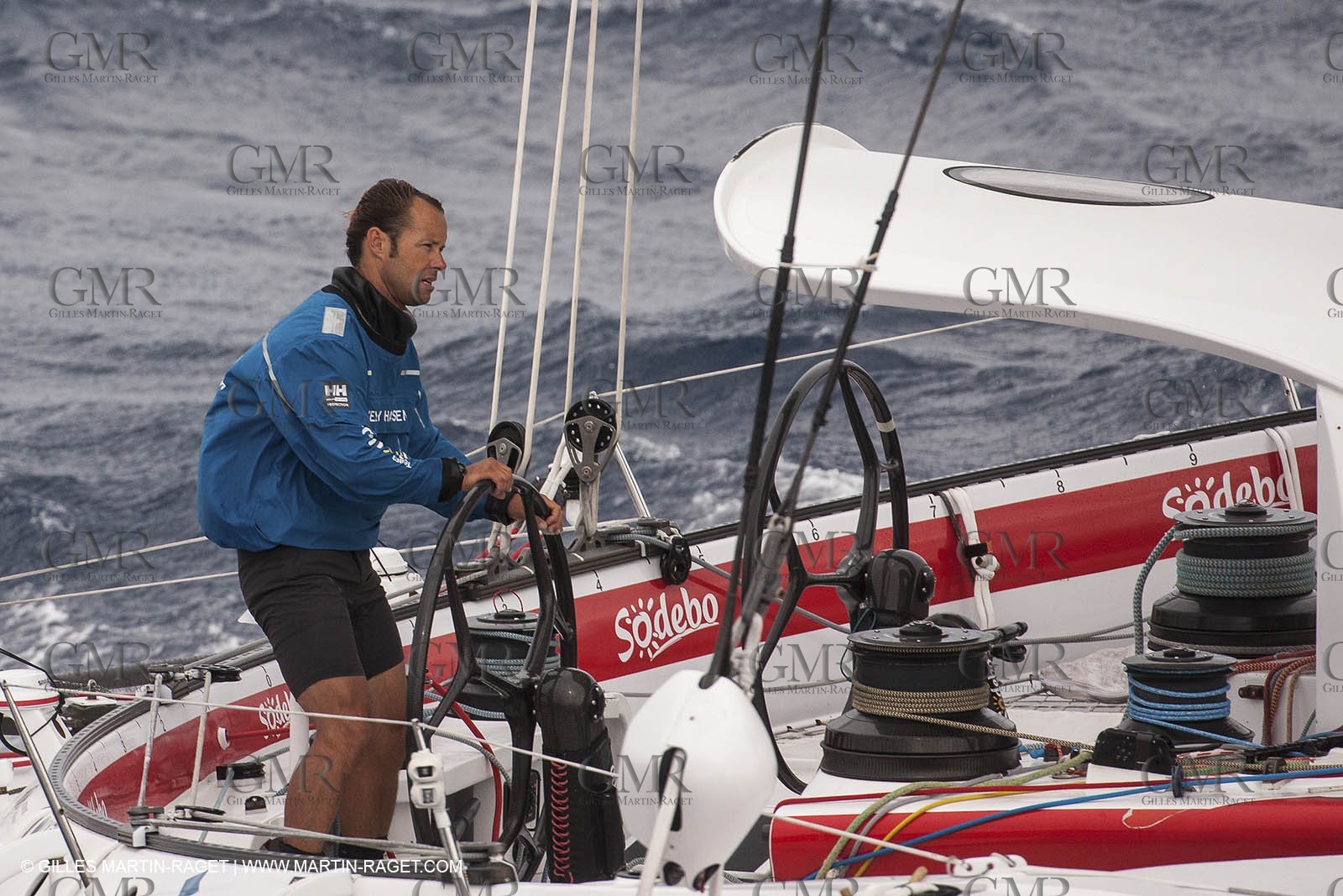 12 09 2012 - Marseille (FRA,13) - Trimaran Sodebo - Thomas Coville - Tentative contre le record de la Méditerranée