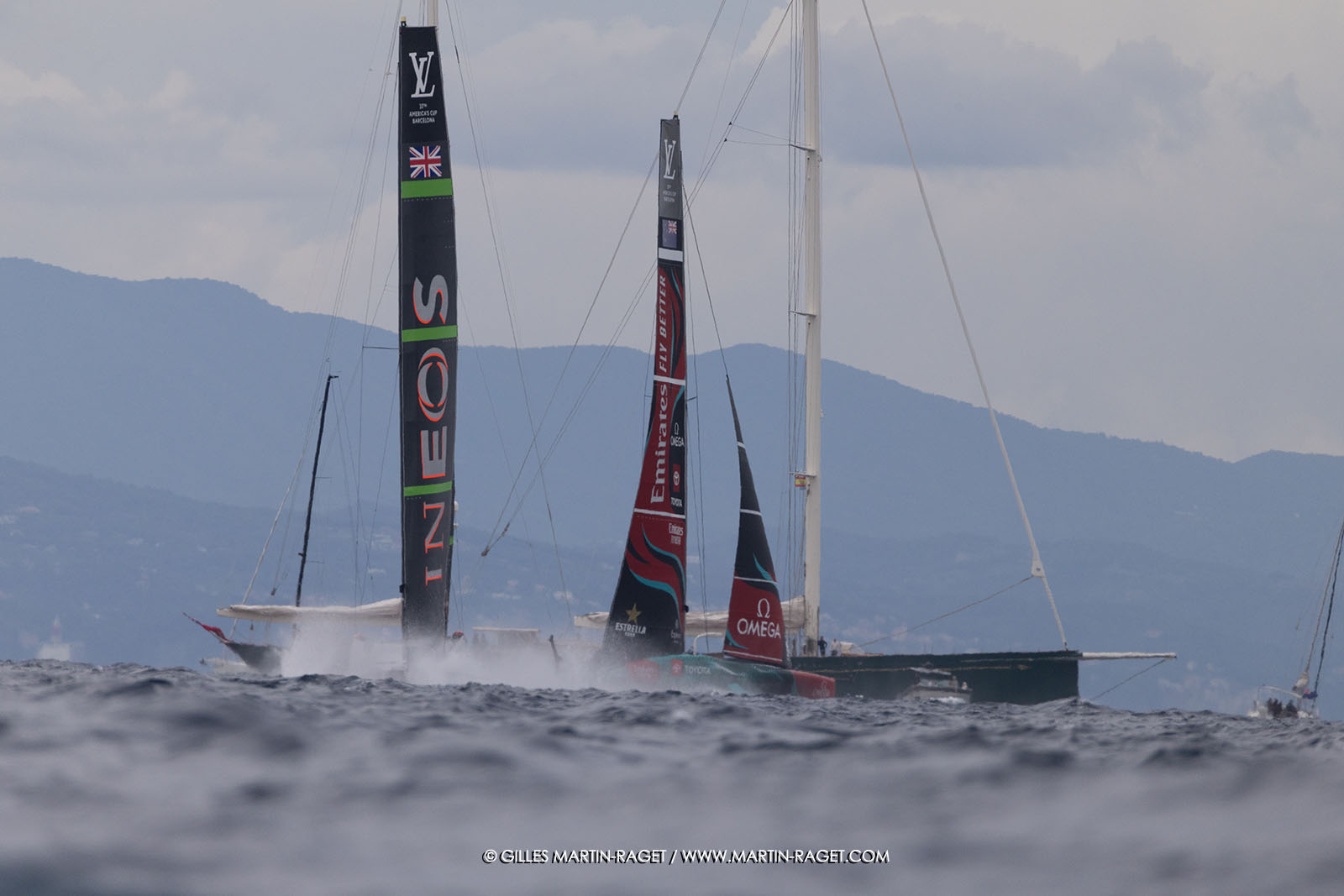 18 10 2024, Barcelona (ESP), Louis Vuitton 37th America's Cup, Final Match, Race Day 5, Race 8