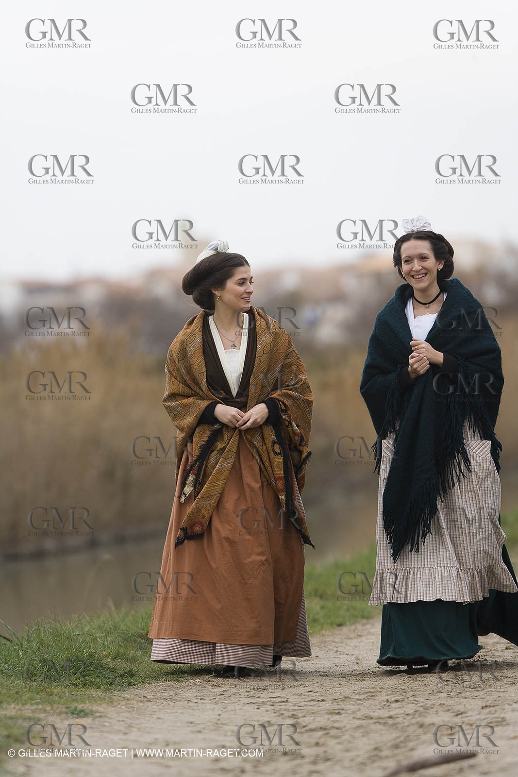 24 02 2007 - Saintes Maries of the Sea (FRA, 13) - Queen of Arles and her assistants in Camargue