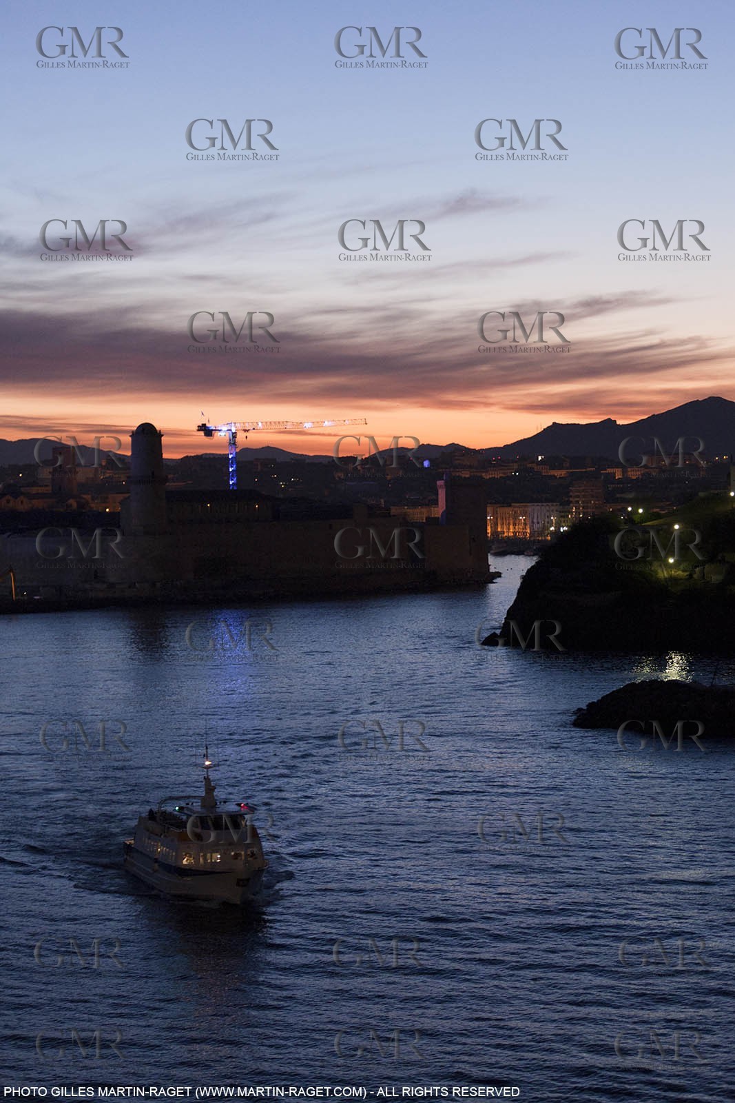17 02 2012 - Marseille (FRA,13) - Arrival in Marseille harbour onboard ferry Piana (La Meridionale Corp.)