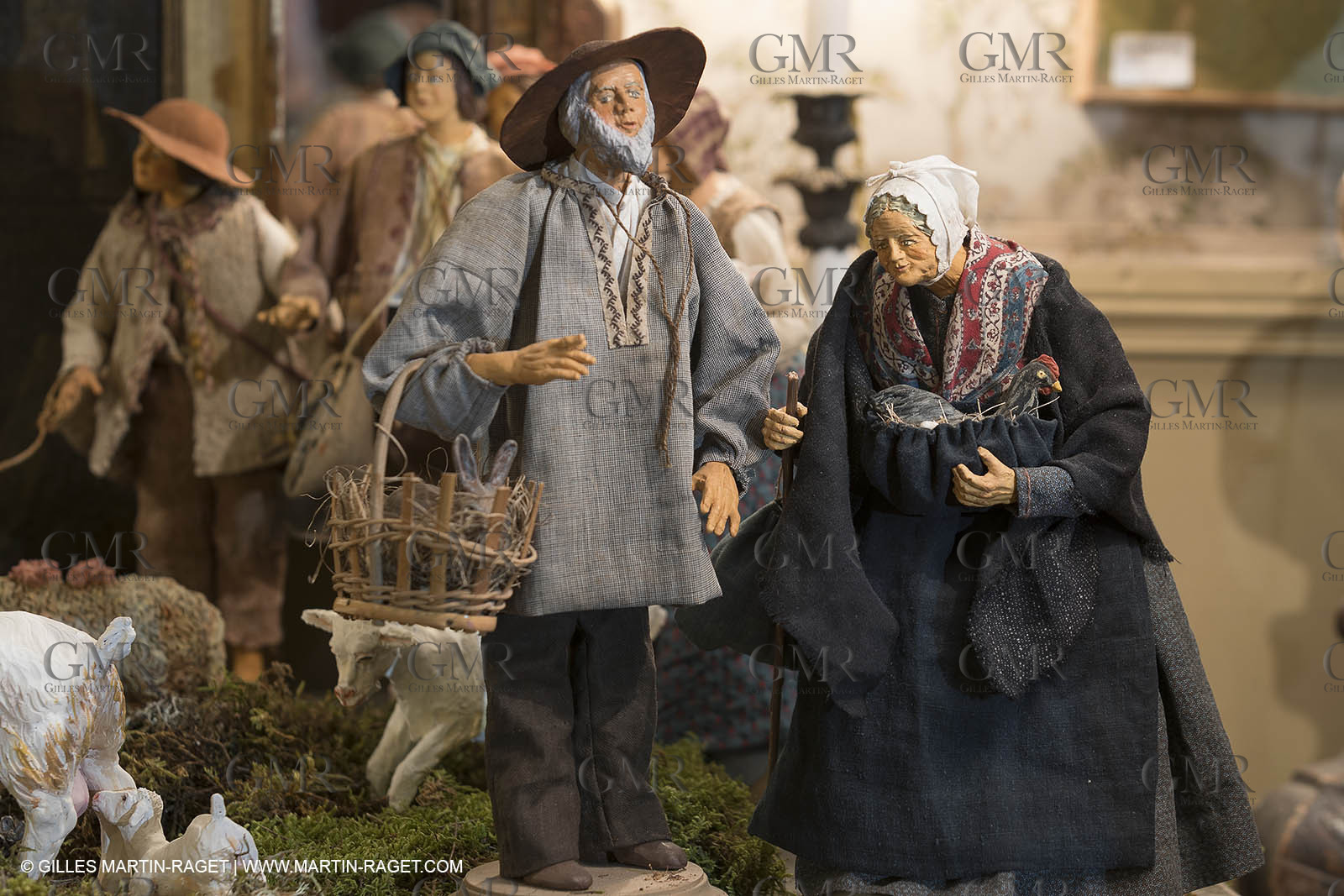 27 01 2018; L'isle sur Sorgue (FRA; 84); Les antiquaires; Crèche et santons de Jean-Jacques Bourgeois