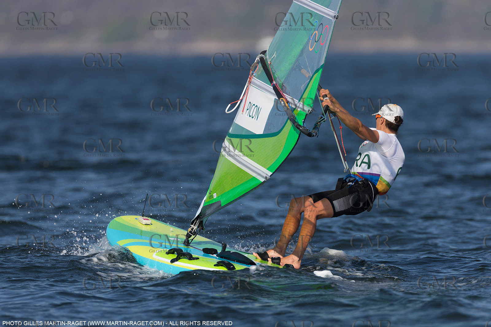 14 08 2016, Rio de Janeiro (BRA), 2016 Olympic Games, Sailing, RSX Women medal race, Charline Picon (FRA), gold medalist