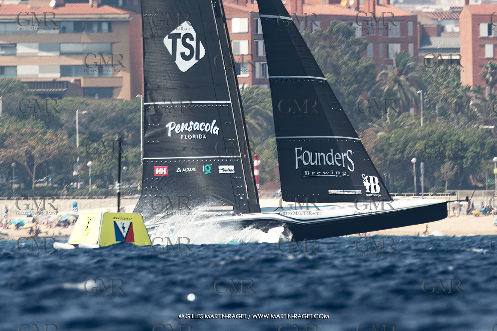 24 08 2024, Barcelona (ESP), Louis Vuitton 37th America's Cup, Louis Vuitton Prelilinary Regatta, Race Day 3