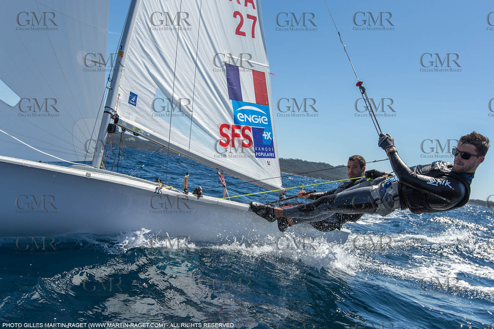 25 04 2016, Hyères (FRA,83), Jeux Olympiques Rio 2016, voile, 470, Sofian Bouvet   Jeremie Mion, SFS Voile