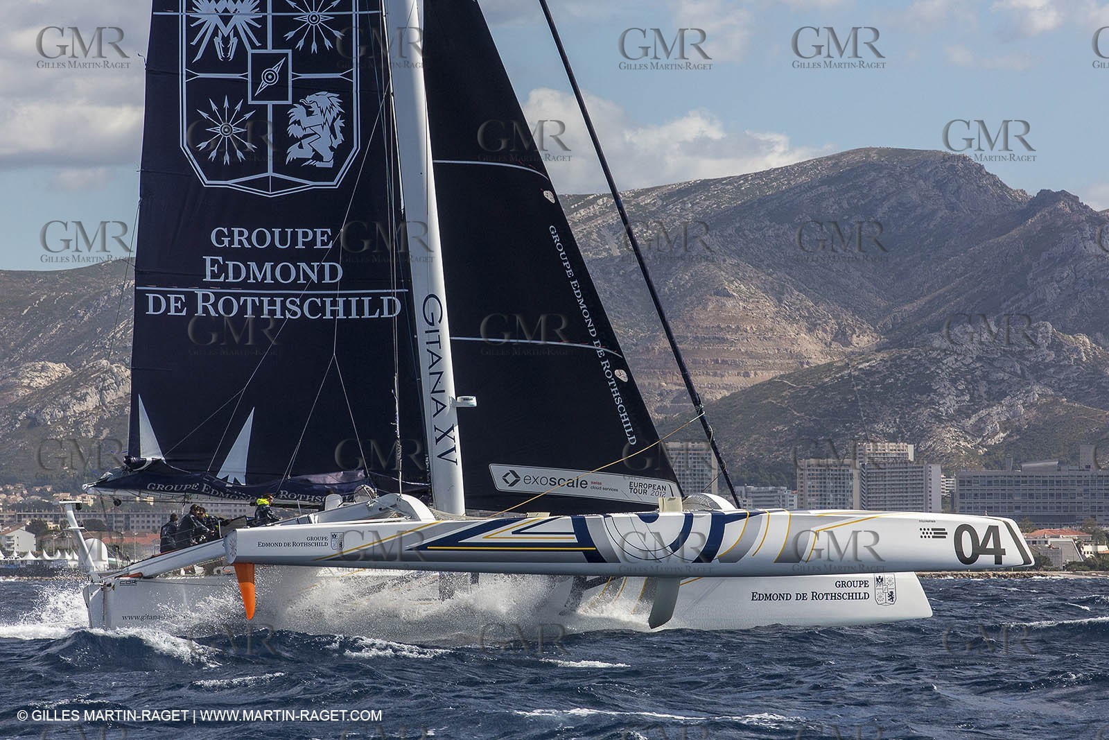 24 09 2012 - Marseille (FRA,13) - Match race France 2012 - Arrivée des MOD 70 du  Tour de l'Europe