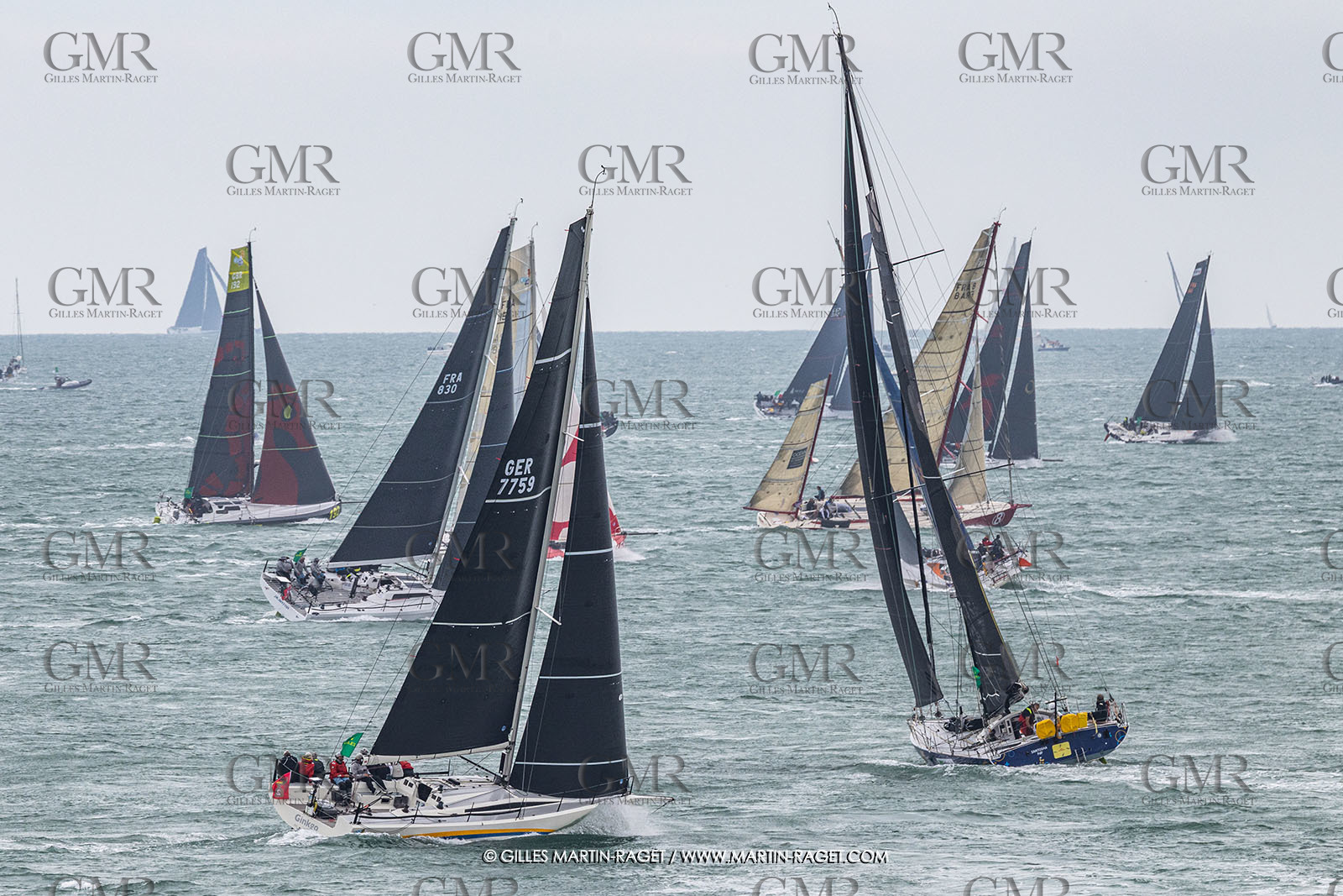 26 07 2025, Cowes (UK, IOW), Admiral's Cup 2025, Rolex Fastnet Race start,