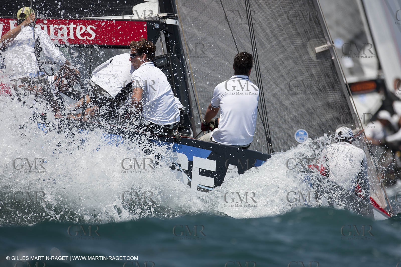 31 07 2010 - Valencia (ESP) - BMW ORACLE Racing - RC 44 Valencia Cup - fleet racing - Day 2