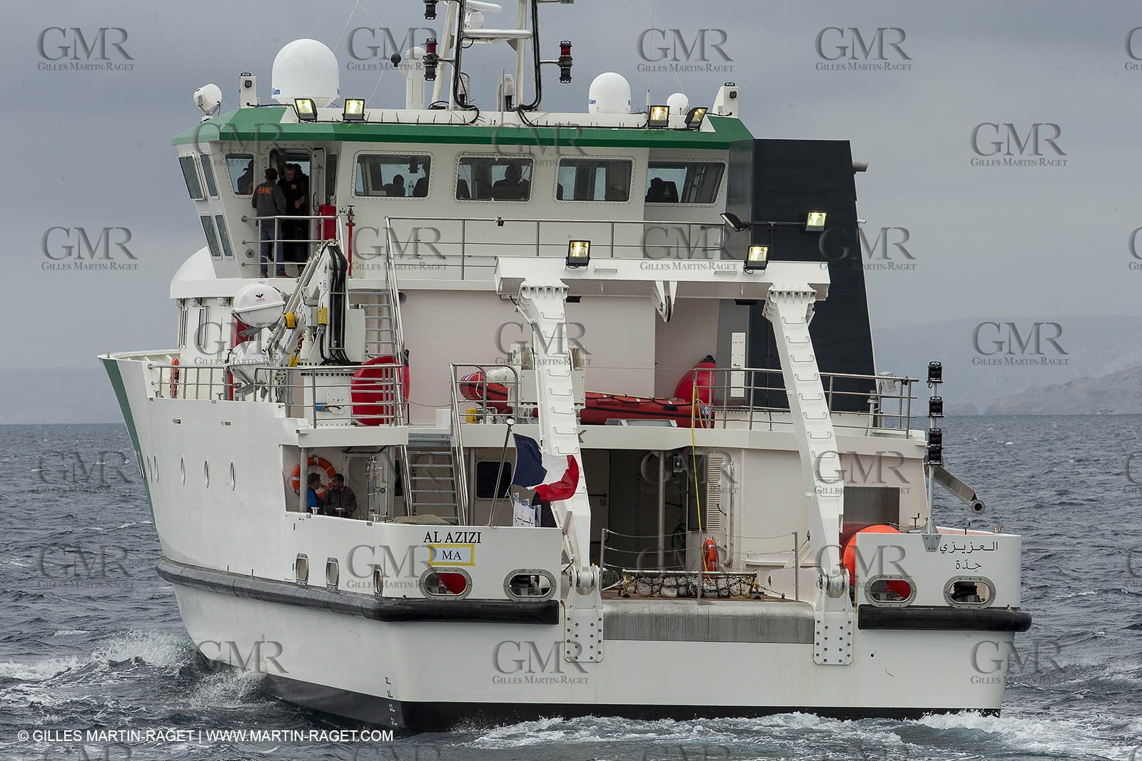 Al Azizi first sea trial - H2X boatyard - Oceanographjic research ship - La Ciotat (FRA,13) - 26 05 2014