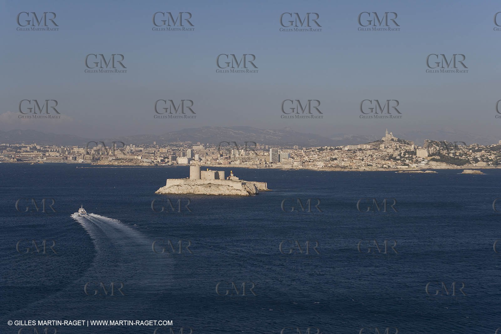 Marseilles seen from the Frioul islands