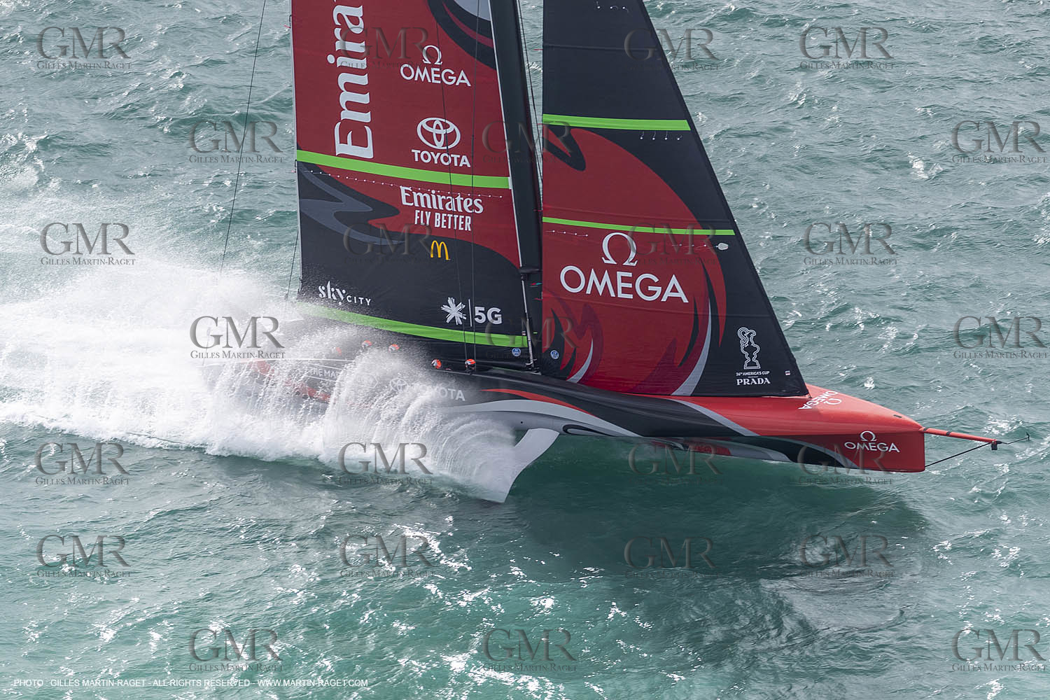 10 12 2020 - Auckland (NZL) - 36th America's Cup - Practice Sessions - Day 2 - Emirates Team New Zealand