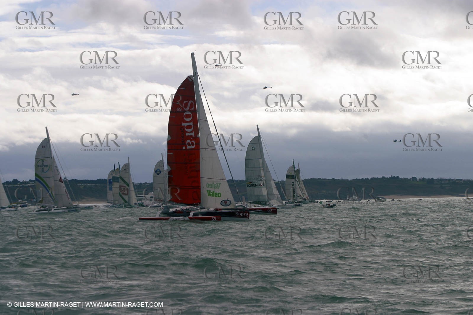 Route du Rhum 2002 - Saint Malo - ORMA 60' Trimarans Start