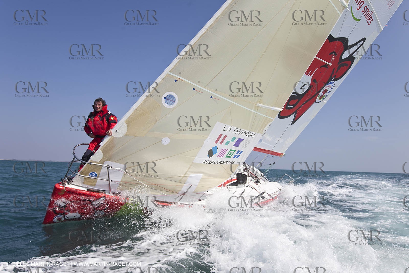 13 03 2010 -  La Grande Motte   Port Camargue (FRA) - Groupe Bel - Kito de Pavant   Sebastien Audigane training for Transat AG2R