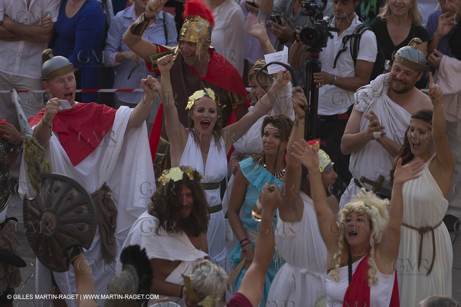 02 10 2014, Saint-Tropez (FRA,83), Voiles de Saint-Tropez 2014, Day 4, défilé des équipages   crew parade