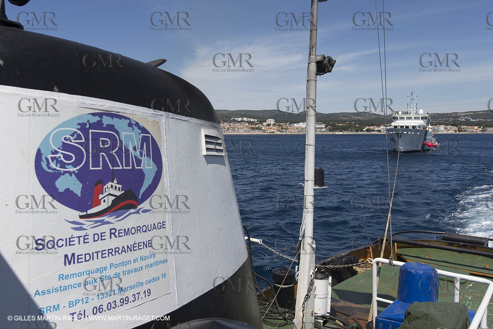 Al Azizi first sea trial - H2X boatyard - Oceanographjic research ship - La Ciotat (FRA,13) - 26 05 2014