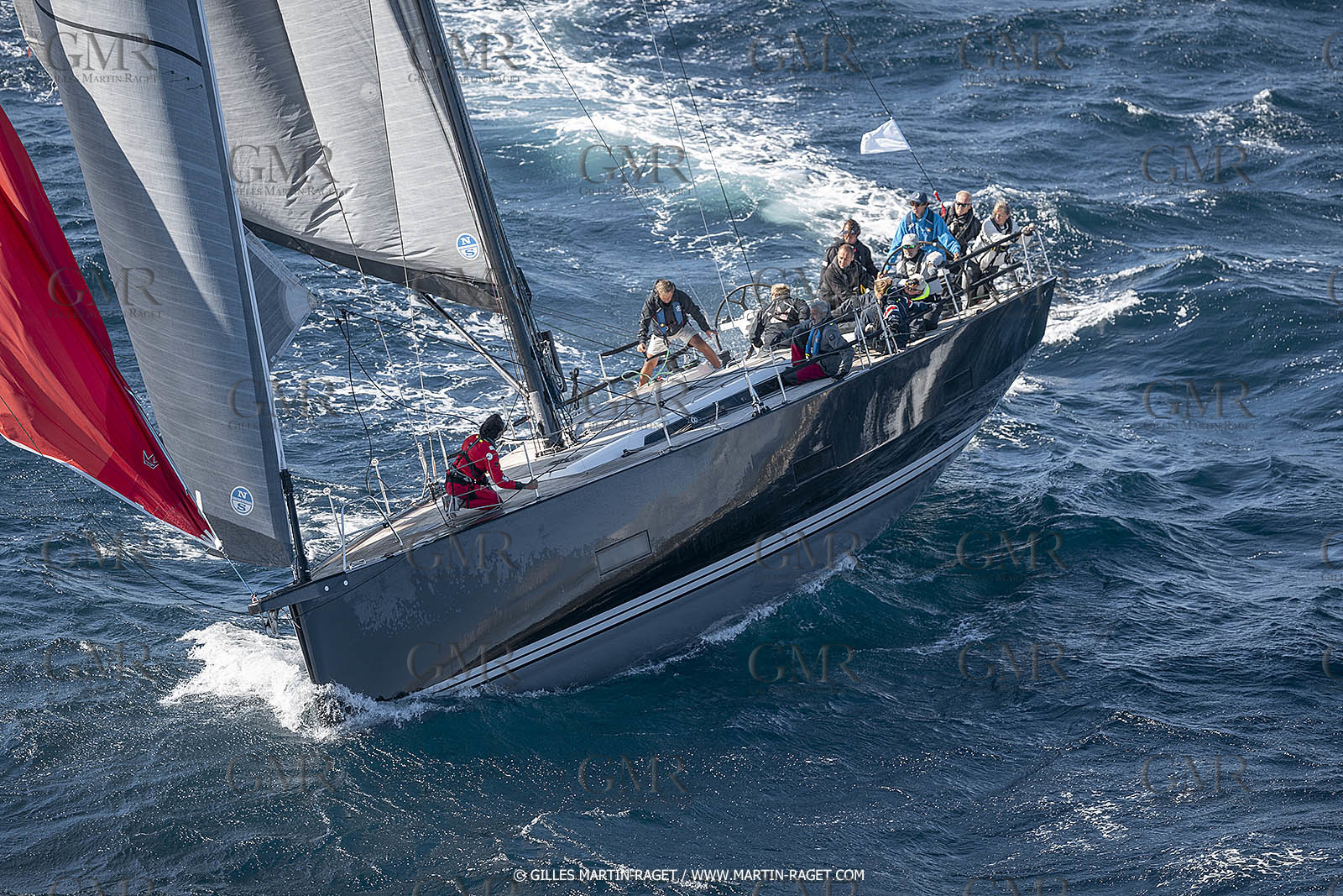 28 09 2022? Saint-Tropez,(FRA,83), Les Voiles de Saint-Tropez 2022 Régate N° 2 poup les modernes, navigation libre pour les grandes goélettes
