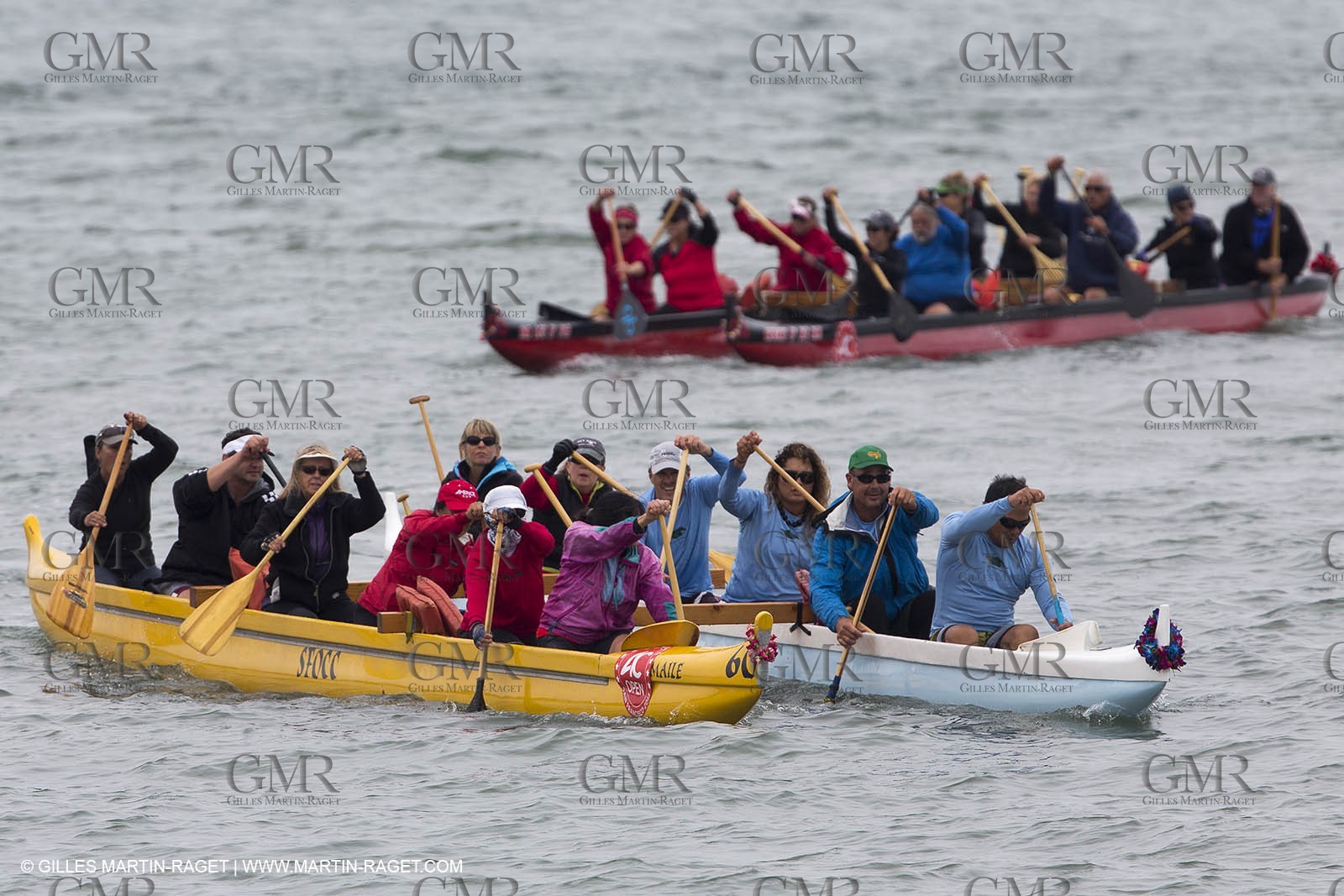 10 08 2013 - San Francisco (USA,CA) - 34th America's Cup - AC Open - Outrigger Canoe Races et Hula Danceperformance at Marina Green Village
