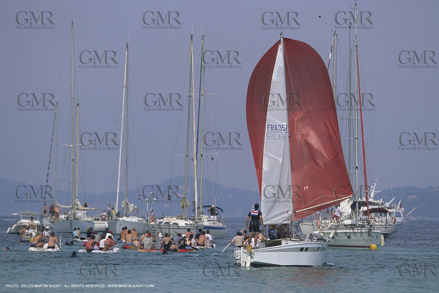 Yacht racing, Porquerolle's Cup , Porquerolles round the island race