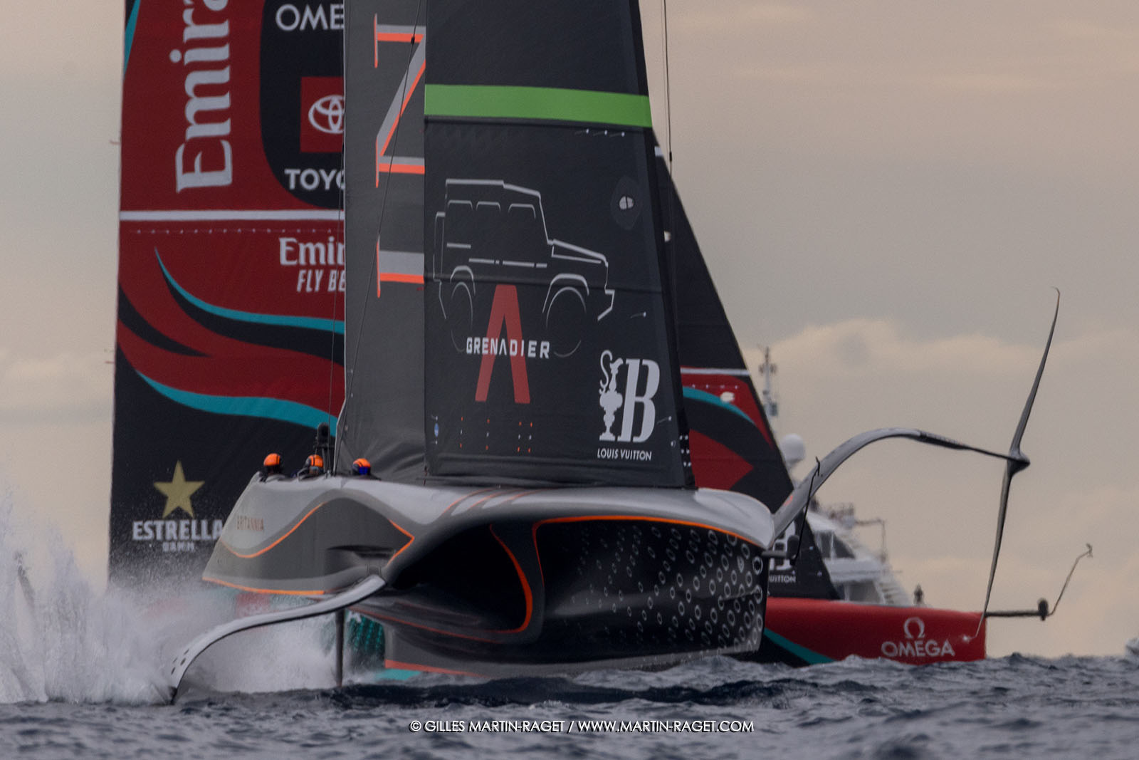 18 10 2024, Barcelona (ESP), Louis Vuitton 37th America's Cup, Final Match, Race Day 5, Race 7