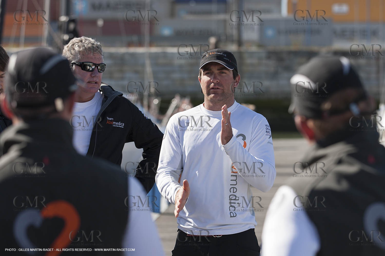 Volvo Ocean Race 2014-2015 - Team Alvimedica trainings - Boat preparation - Lisbon (POR) - 25 04 2014