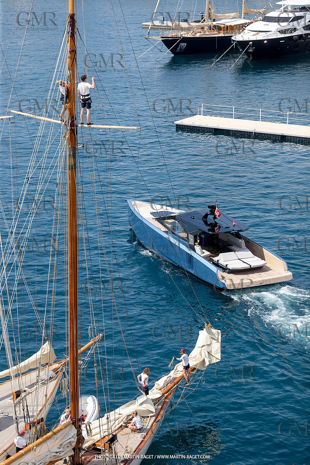 Monaco, 15 05 2022, WallyPower 58 and Ferretti Group  at Grand Prix Historique de Monaco,