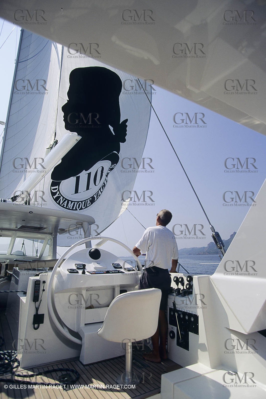 Sailing, cruising, people, only one man