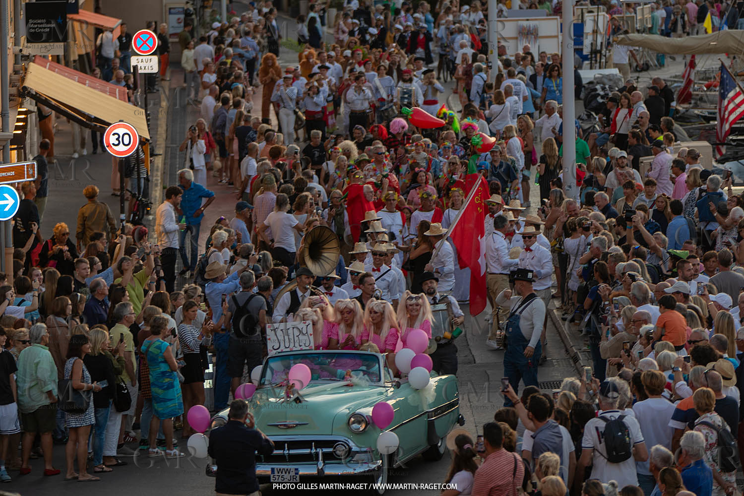 05 10 2023, Saint-Tropez (FRA,83), Les Voiles de Saint-Tropez 2023, RAce Day 5, Défilé des équipages
