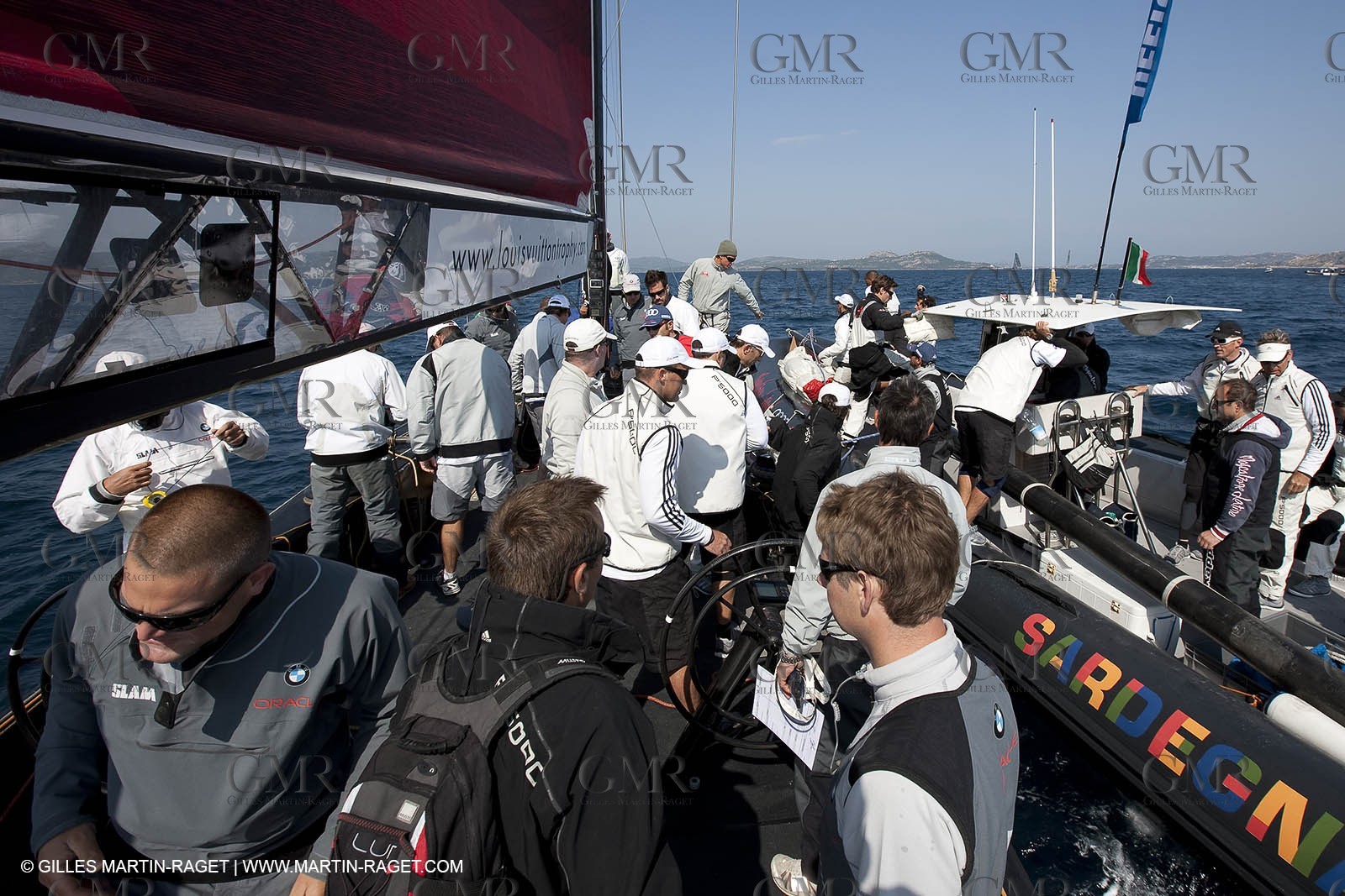 19 05 2010 - La Maddalena (ITA, Sardinia) Louis Vuitton Trophy - BMW ORACLE Racing - Training