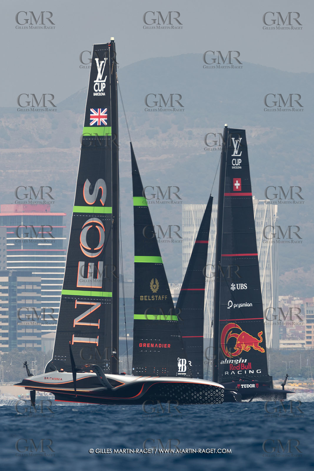 24 08 2024, Barcelona (ESP), Louis Vuitton 37th America's Cup, Louis Vuitton Prelilinary Regatta, Race Day 3