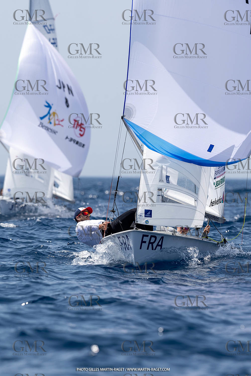 09 07 2023, Marseille (FRA), Paris 2024 Sailing Test Event, Race Day 1, 470
