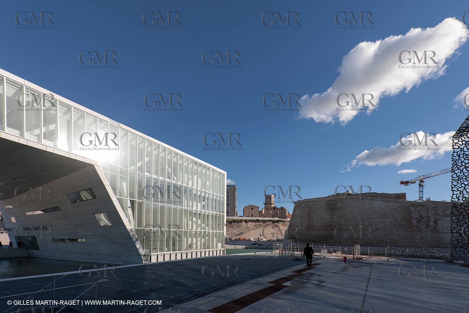 11 01 2013 - Marseille (FRA,13) - Marseille Provence 2013, Capitale européenne de la Culture, Ewplanade du J4, MUCEM et Villa Méditerrannée