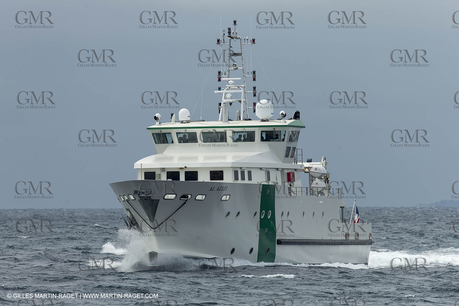 Al Azizi first sea trial - H2X boatyard - Oceanographjic research ship - La Ciotat (FRA,13) - 26 05 2014