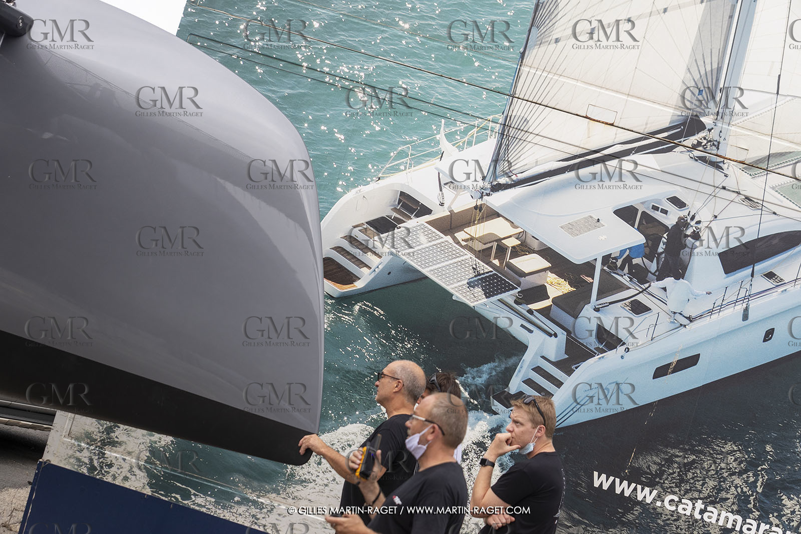 21 07 2020, La Grande Motte (FRA), Gunboat, Gunboat 68 SeaTilt out of the shed