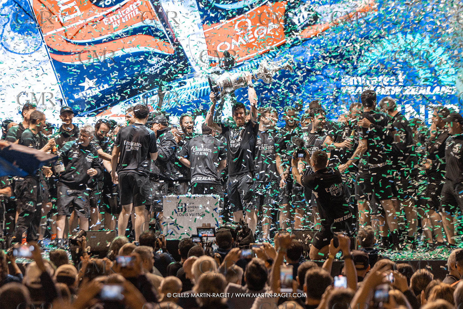 19 10 2024, Barcelona (ESP), Louis Vuitton 37th America's Cup, Final Match, Race Day 6 , Prizegiving