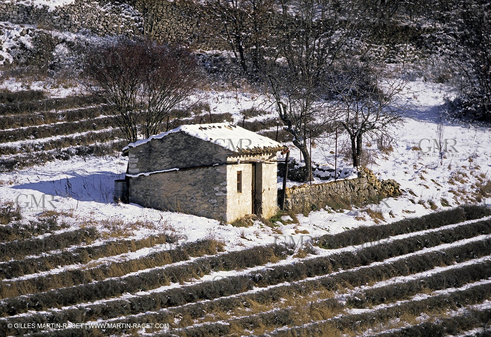 Provence under snow