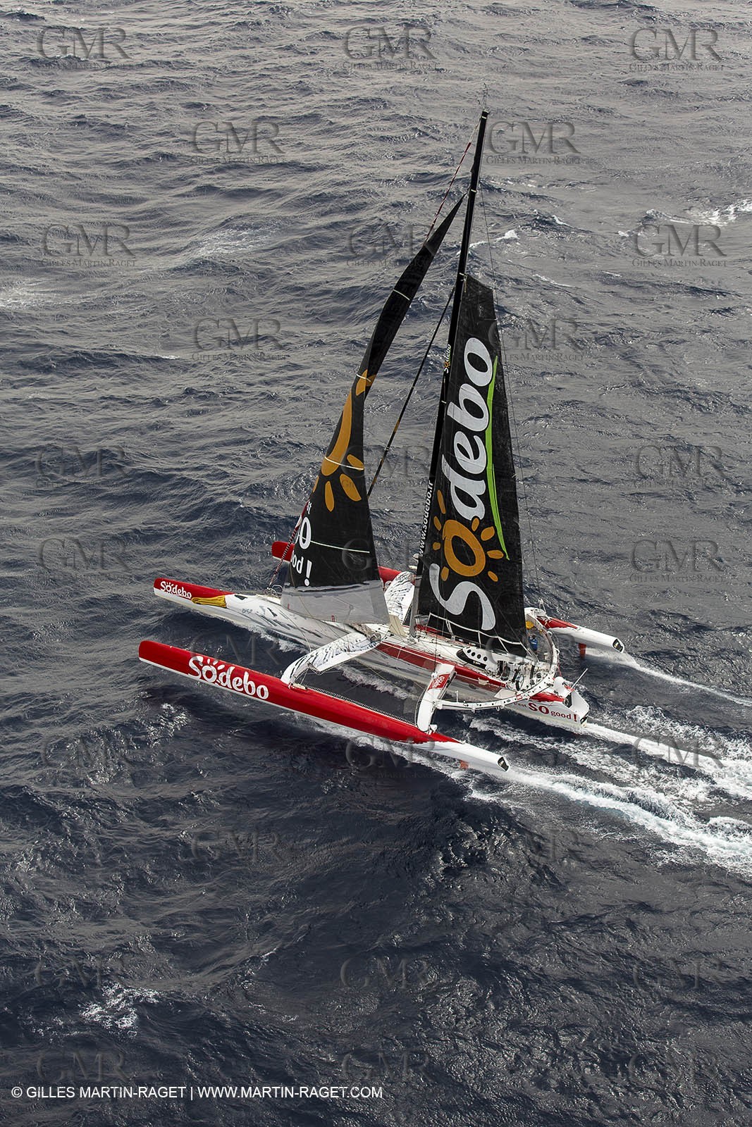 12 09 2012 - Marseille (FRA,13) - Trimaran Sodebo - Thomas Coville - Tentative contre le record de la Méditerranée