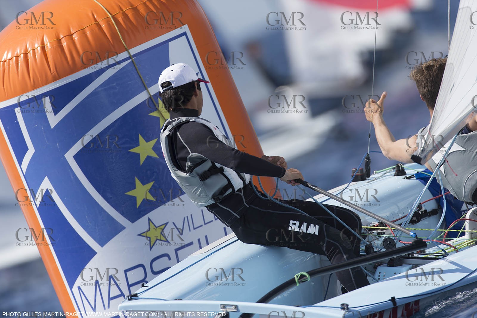 10 04 2015, Marseille (FRA), Yachting Club de la Pointe Rouge - Coupe Internationale de Printemps des 470, Day 3