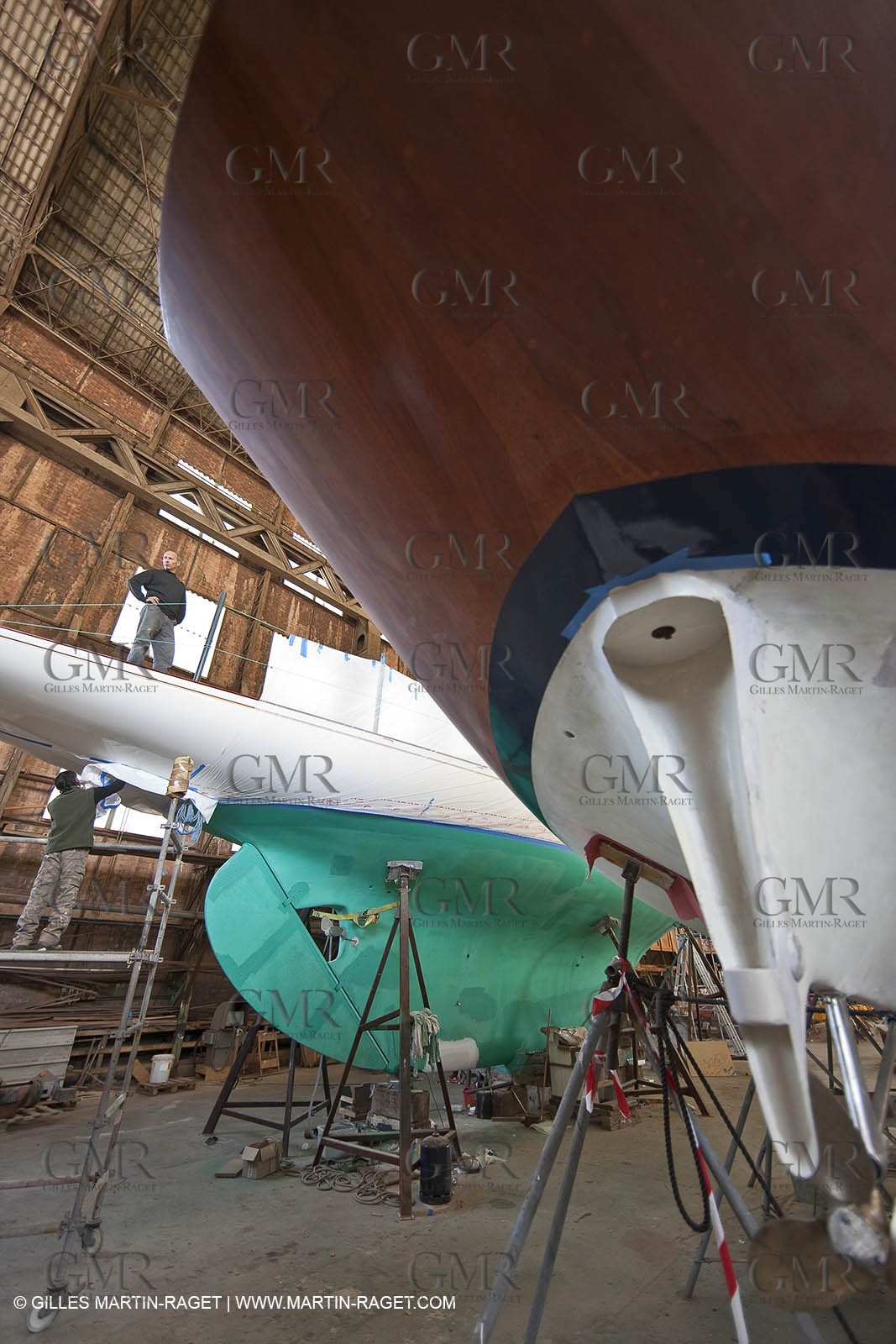 13 03 2010 - La Ciotat (FRA,13) - Fantasque -  modifications at Charpentiers Réunis boatyard