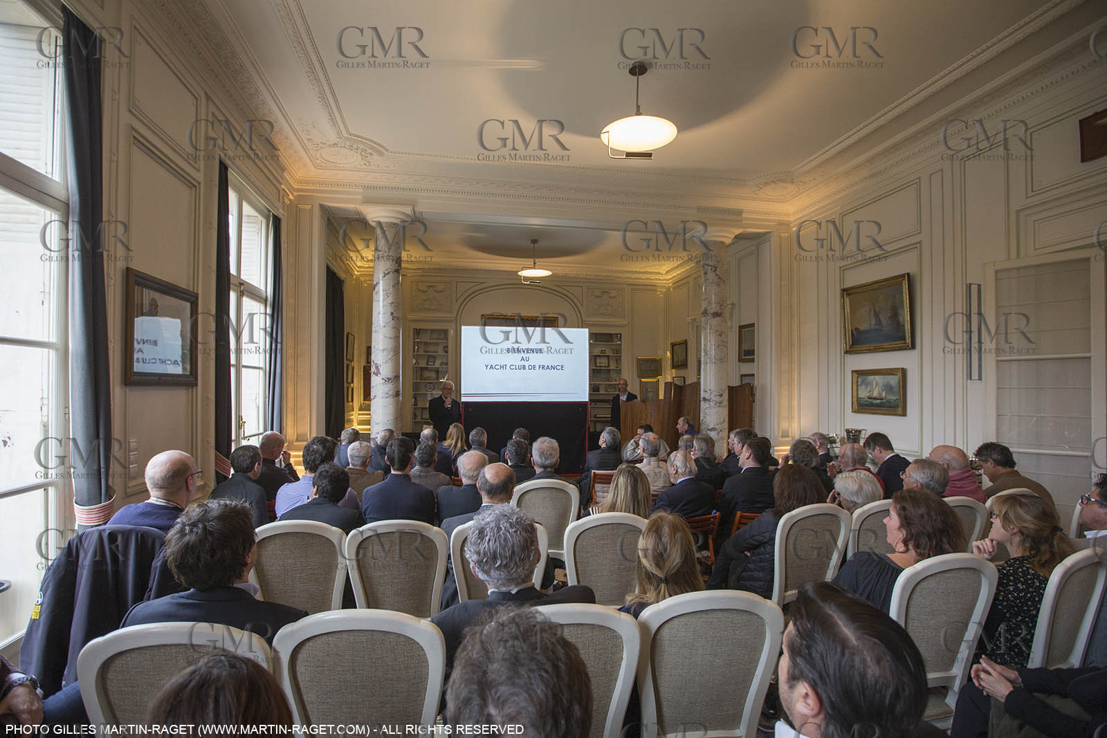 22 02 2016, Paris (FRA), 35th America's Cup, Groupama Team France announces Norauto as official partner at Yacht Club de France