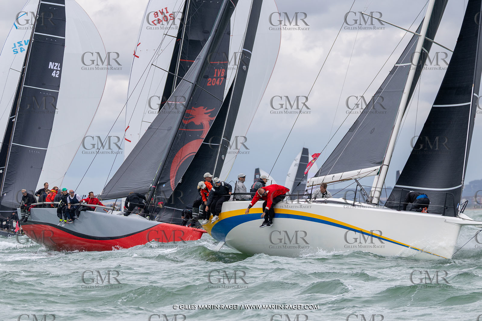 22 07 2025, Cowes (UK, IOW), Admiral's Cup 2025, Inshore Races 1 & 2,