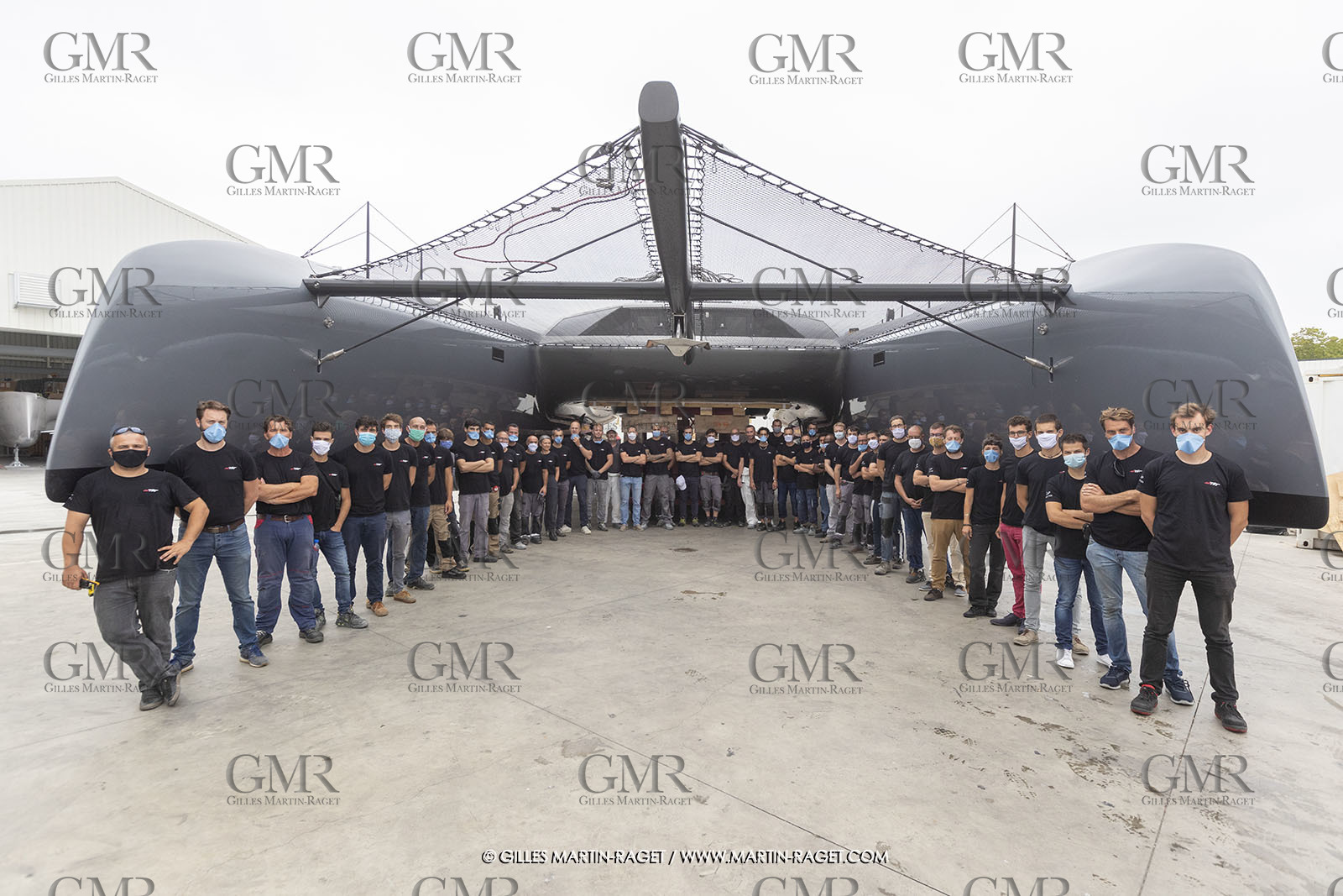 21 07 2020, La Grande Motte (FRA), Gunboat, Gunboat 68 SeaTilt out of the shed