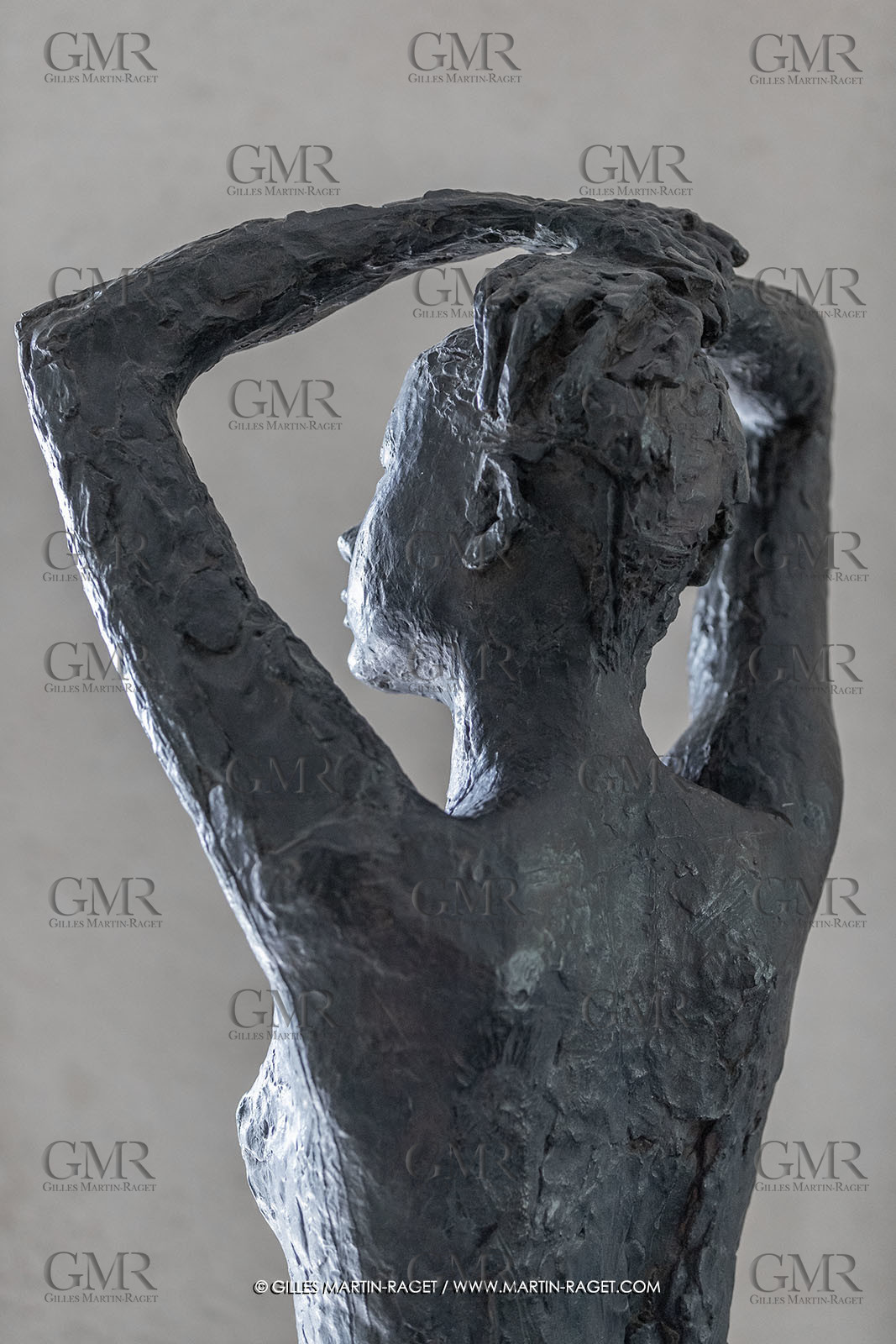 01 06 2023, St Rémy de Provence, Oeuvre de Germaine Richier, Sava Alexandra 1944, bronze patiné foncé, Exemplaire d'exposition, fondeur : Susse, Paris, 82,5 x 50 x 37 cm, collection famille Germaine Richier