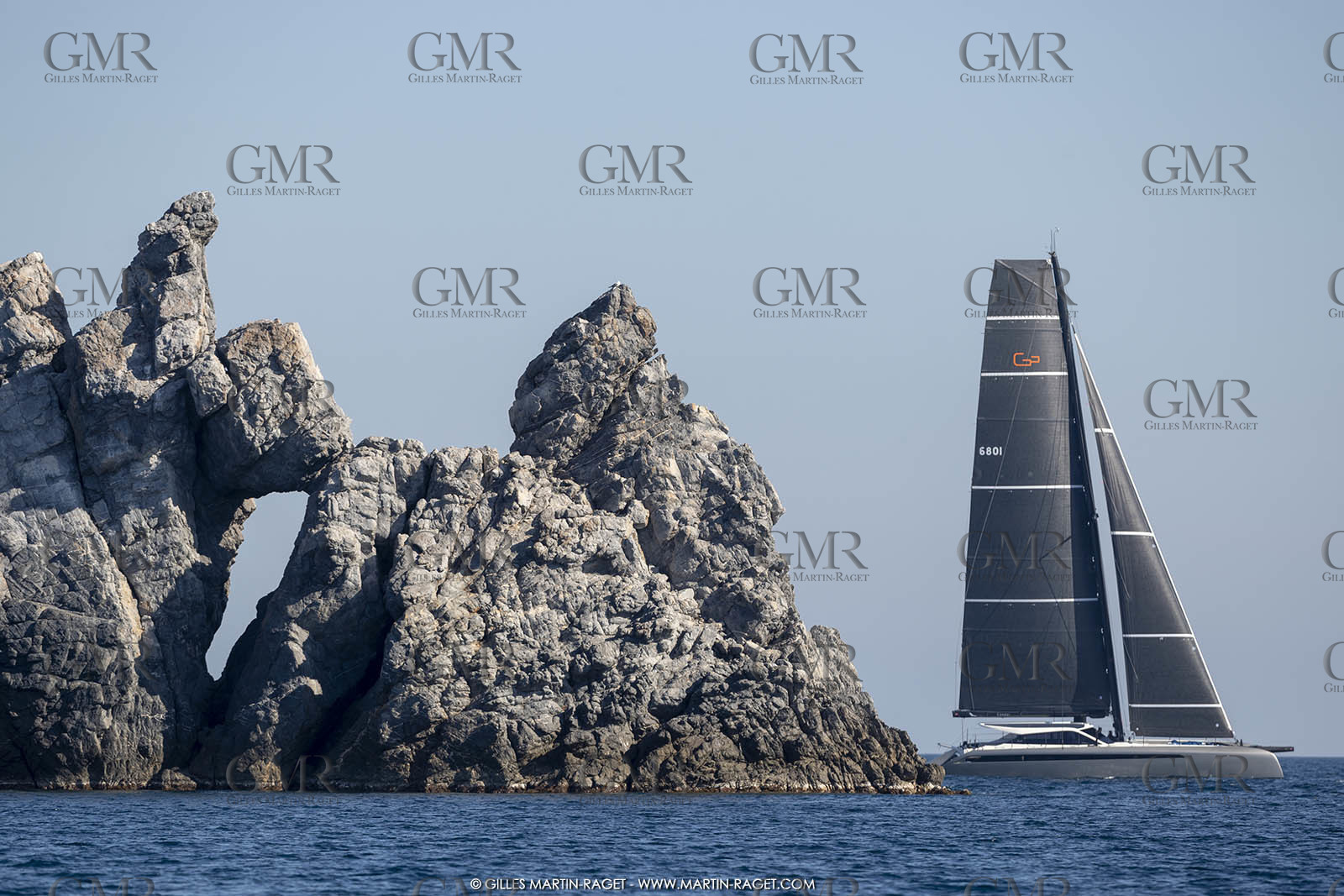 16 02 2019, Porquerolles (FRA,83), Gunboat 68 sail testing  3