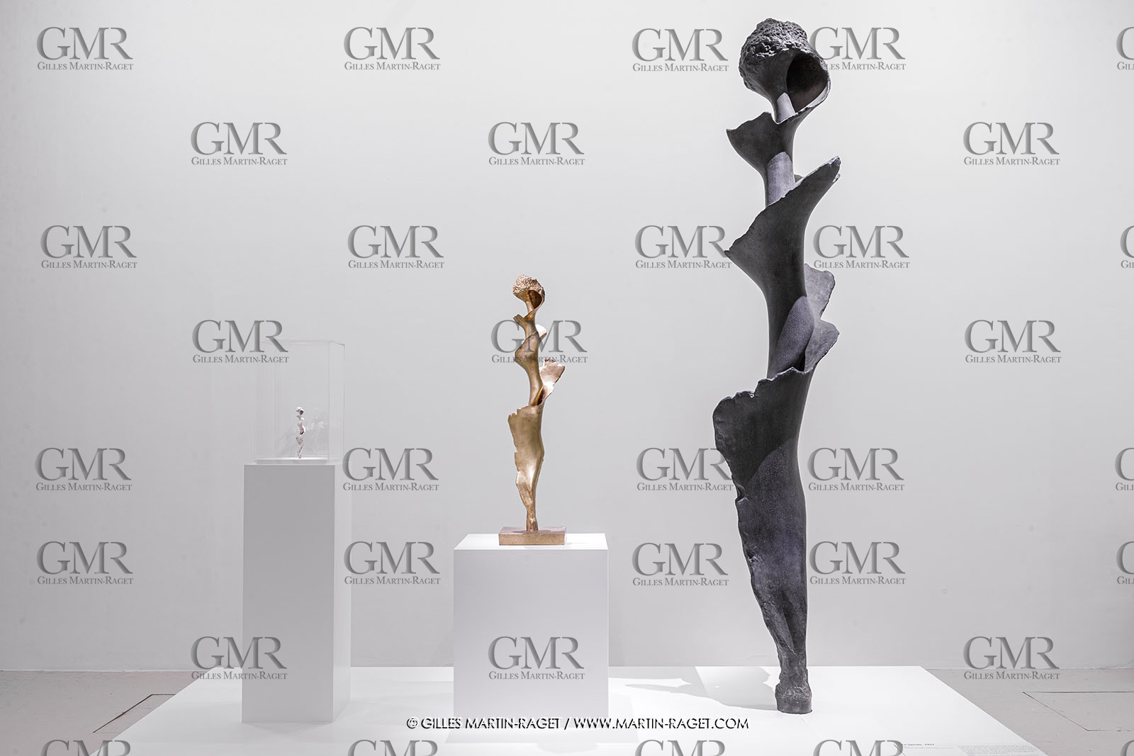 02 05 2023, Paris (FRA), oeuvre de Germaine Richier, Exposition Centre Pompidou 2023, de g. à d. : La Vrille, petite 1956; La Vrille 1956 ; La Spirale 1957