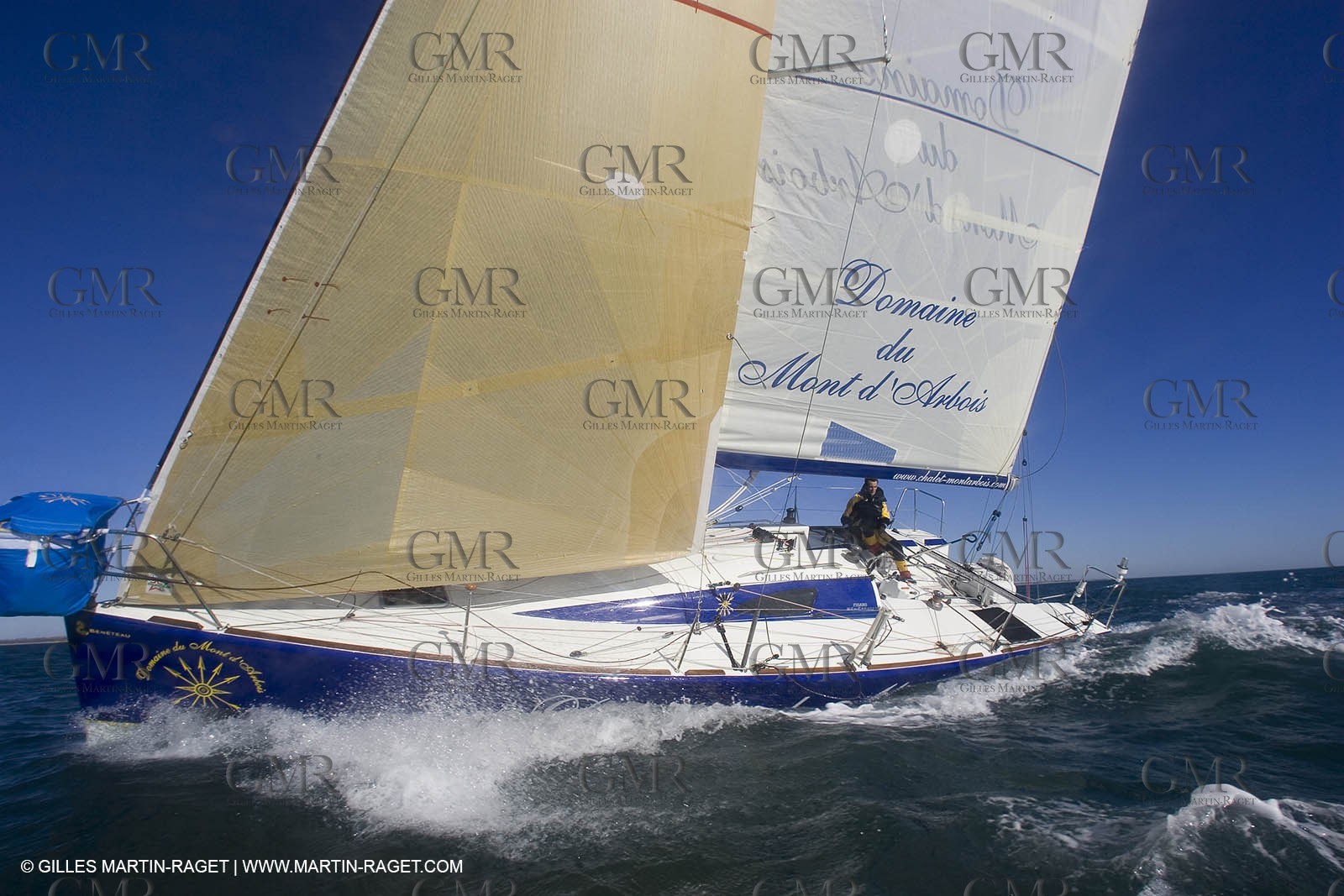 15 02 2007 - La Grande Motte (FRA) - Monotype Figaro II - Thierry Duprey du Vorsent (Domaine de Monts d'Arbois)