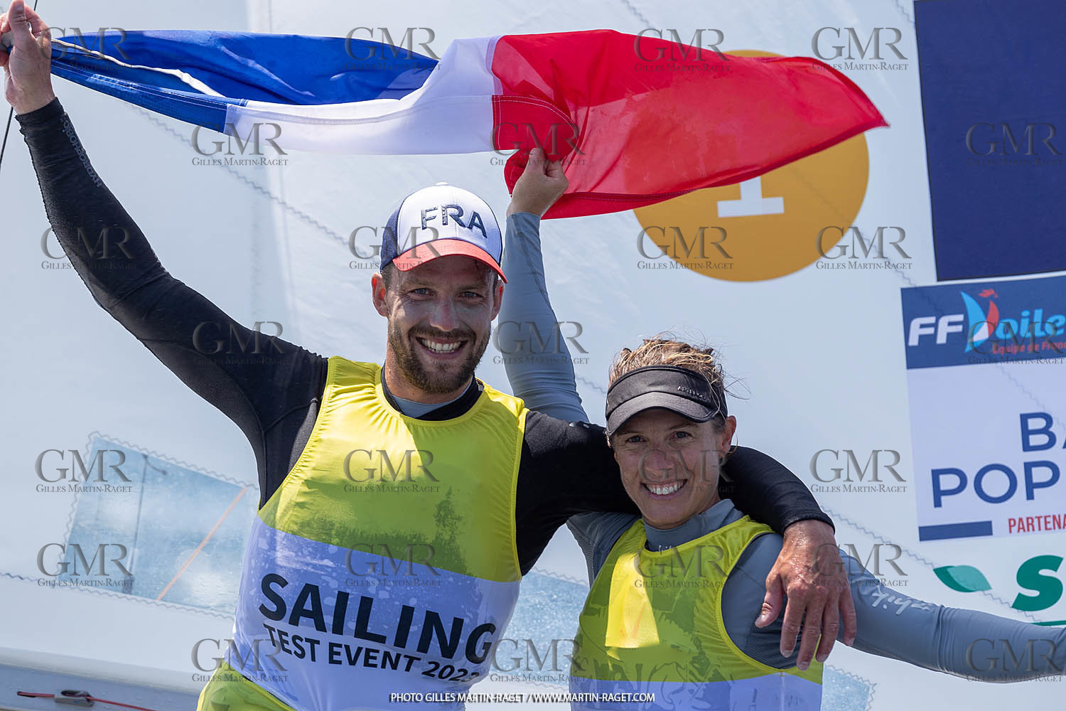 15 07 2023, Marseille (FRA), Paris 2024 Olympic Games Sailing Test Event, Day 6, 470 Medal Race
