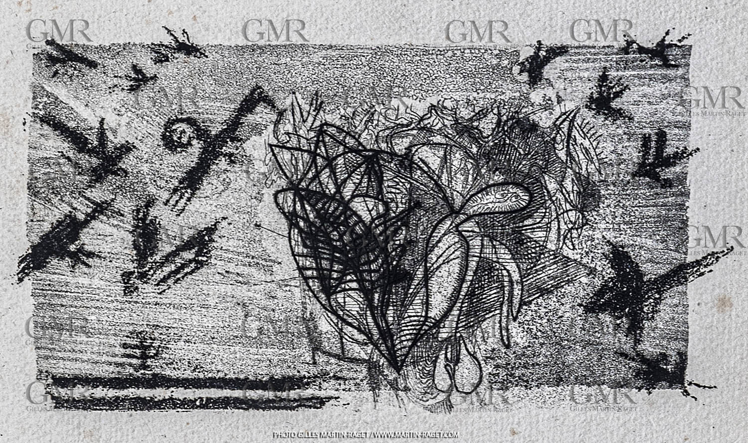 12 07 2020, St Rémy de Provence (FRA, 13) Oeuvre Germaine Richier, gravure